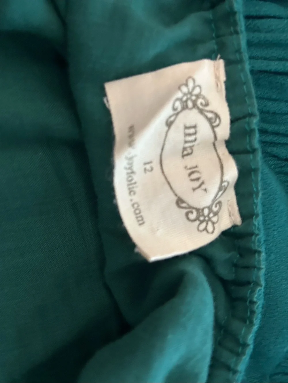 Girls Joyfolie/12 Teal Lace Midi Dress with Tiered Skirt